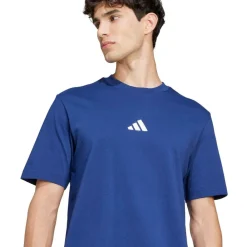 adidas SMALL LOGO T-SHIRT Blå Sale