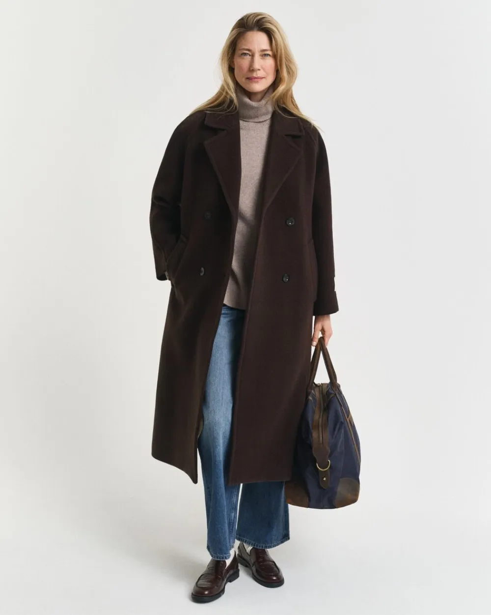 Gant SOFT WOOL TURTLENECK Taupe beige Best