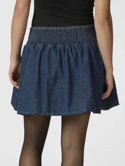 Neo Noir Solar Denim Balloon Skirt Blue New