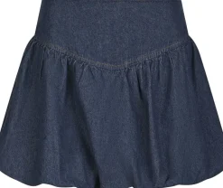 Neo Noir Solar Denim Balloon Skirt Blue New