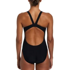 Nike Solid Fastback One Piece Badedragt Sort