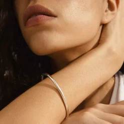 Dame Pilgrim SOPHIA recycled bangle bracelet silver-plated