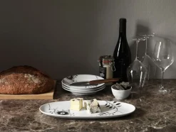 Royal Copenhagen Sort Mega Riflet 19 cm. tallerken Discount