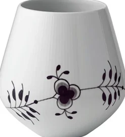 Royal Copenhagen Sort Mega Riflet 20,5 cm. vase Best