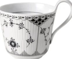 Sort Musselmalet Halvblonde Højhankskop 33 cl>Royal Copenhagen Online