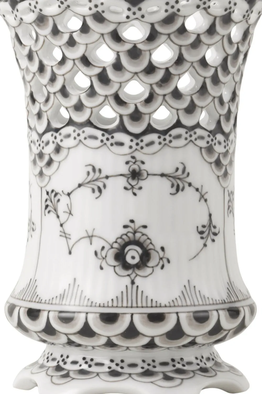 Sort Musselmalet Helblonde Vase, 11 cm>Royal Copenhagen Sale