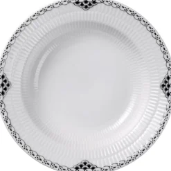 Sort Riflet Blonde Dyb tallerken 21 cm>Royal Copenhagen Clearance