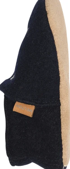 Melton Space wool slippers Marine Clearance