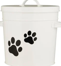 Ib Laursen Spand m/låg hvid m/potemotiv 5 ltr Discount