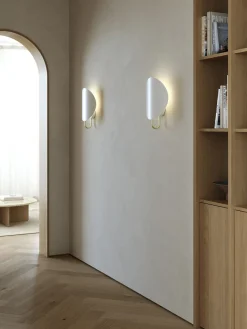 DFTP Spargo | Væglampe | Hvid/Messing