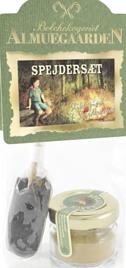 Almuegaarden Spejdersæt - Lakrids-slikkepind og spejdersnus New