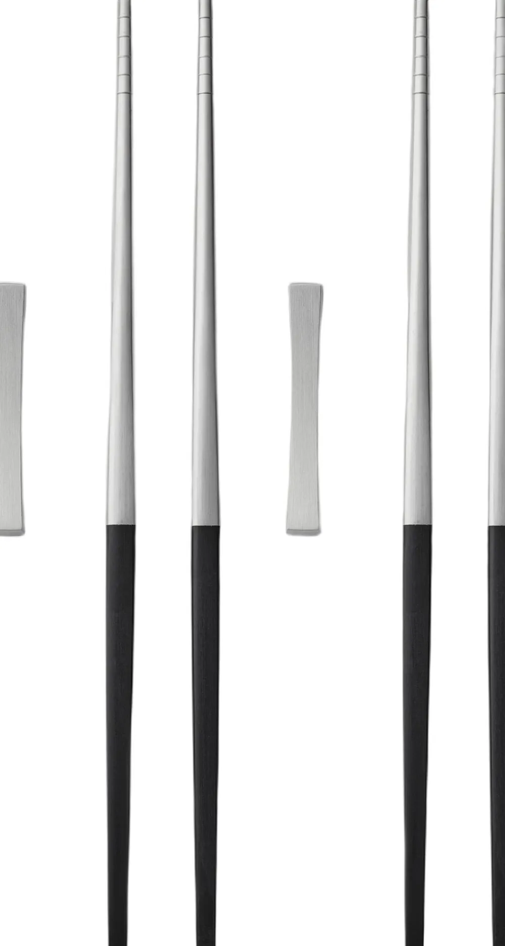 Gense Spisepinde-sæt Focus de Luxe 23 cm 6 dele Sort/Mat stål