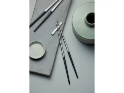 Gense Spisepinde-sæt Focus de Luxe 23 cm 6 dele Sort/Mat stål