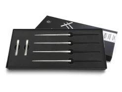 Gense Spisepinde-sæt Focus de Luxe 23 cm 6 dele Sort/Mat stål