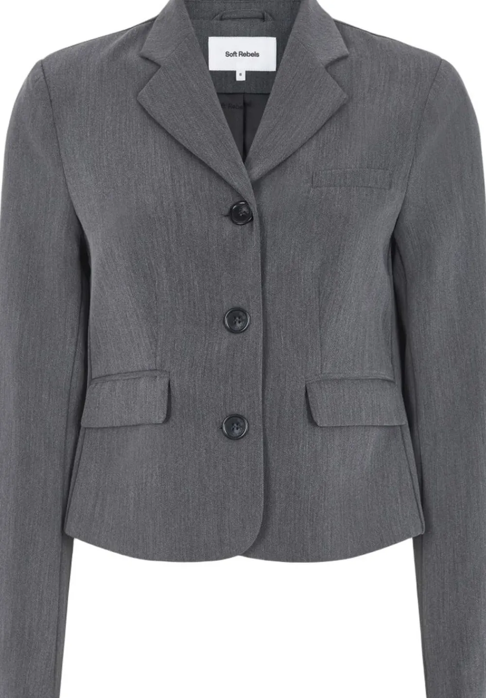 Soft Rebels SREster Blazer Charcoal melange