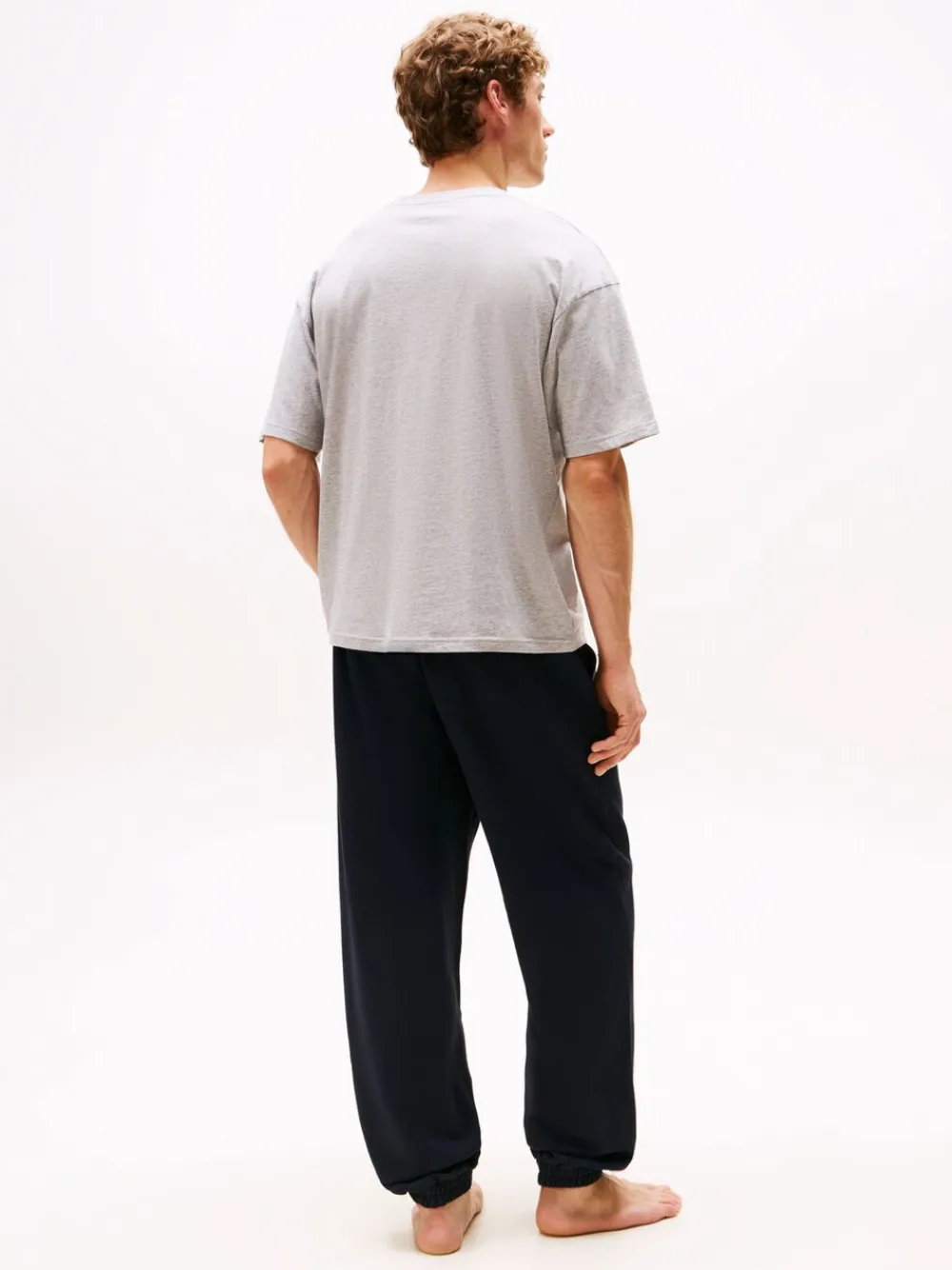 Tommy Hilfiger SS TEE CONT. LOGO Light grey heather Outlet