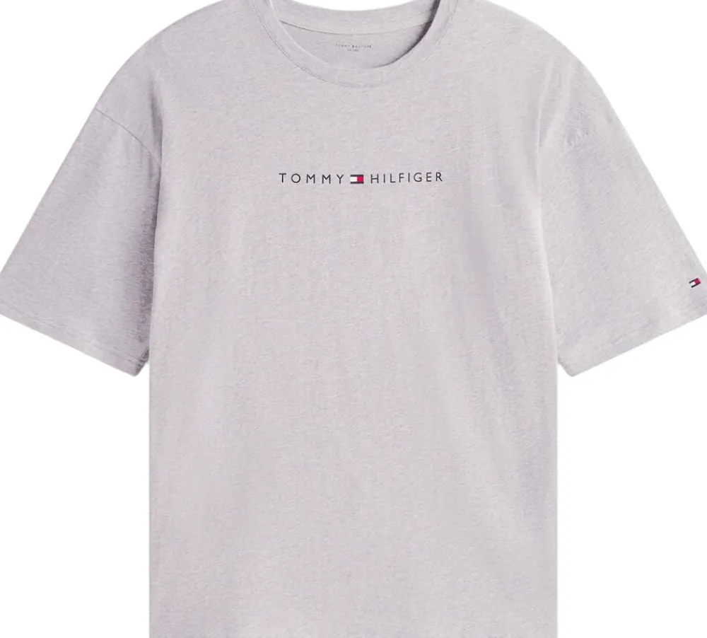 Tommy Hilfiger SS TEE CONT. LOGO Light grey heather Outlet