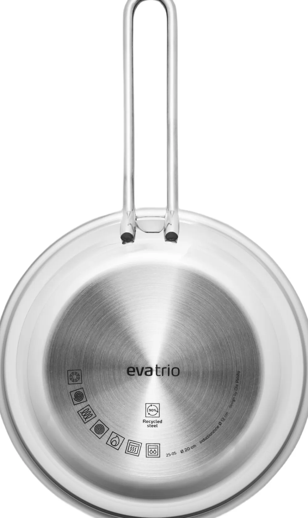 Eva Trio Stainless Steel Stegepande 20 cm steel base