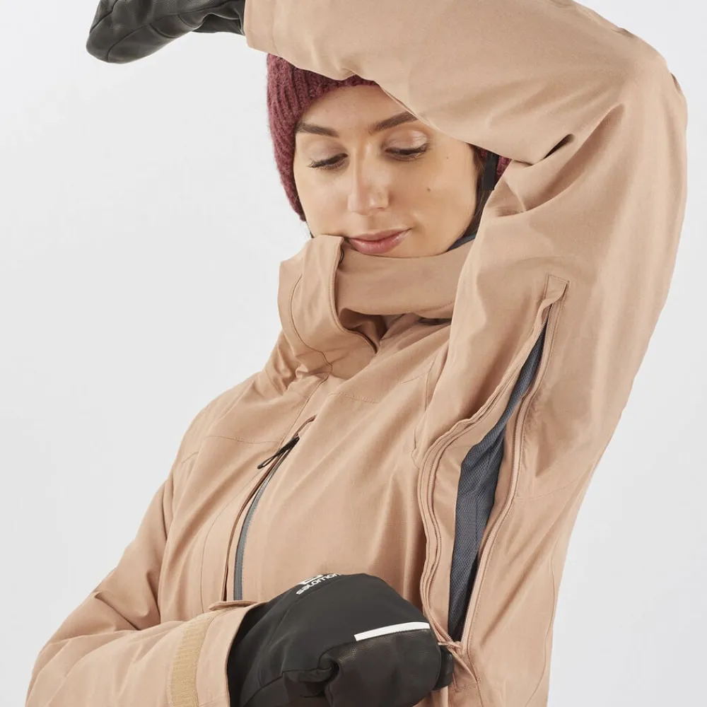 Dame Salomon Stance Cargo skijakke