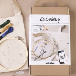 Børn Creativ Company Start DIY Kit Broderi, Blomster