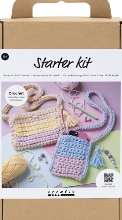 Creativ Company Start DIY Kit Hækle, Tasker Hot