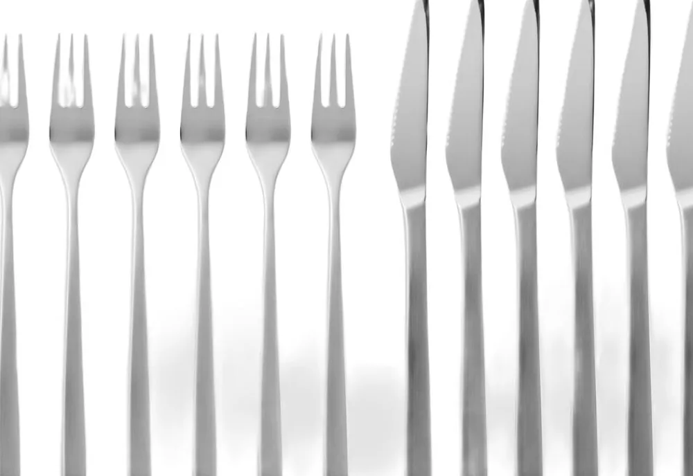 Steakbestik/grillbestik Fuga 12 dele Mat/Blankt stål>Gense Outlet