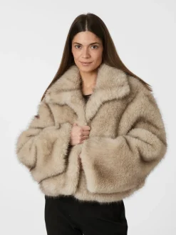 Steff Faux Fur Jacket>Neo Noir Best