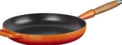 Le Creuset Stegepande m/træht 28cm Volcanic Clearance
