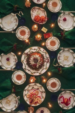 Royal Copenhagen Stjerne Riflet dug grøn 320 cm