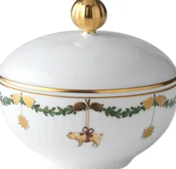 Stjerne Riflet Jul 15 cl. skål med låg>Royal Copenhagen Online