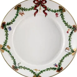 Royal Copenhagen Stjerne Riflet Jul 22 cm. tallerken Best