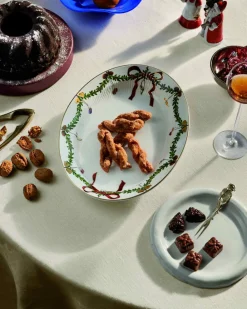 Royal Copenhagen Stjerne Riflet Jul Fad ovalt 34 cm