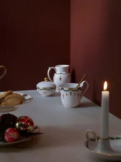 Royal Copenhagen Stjerne Riflet Jul flødekande