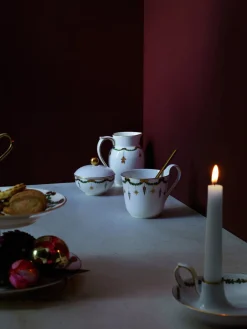 Royal Copenhagen Stjerne Riflet Jul flødekande