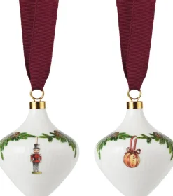 Royal Copenhagen Stjerne Riflet OrnamentSæt2stk