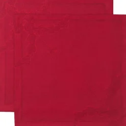 Royal Copenhagen Stjerne Riflet serviet rød 2pk