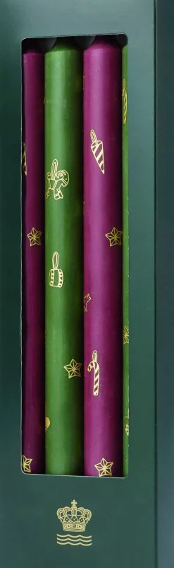 Royal Copenhagen Stjerner Riflet Jul lys 4 stk.