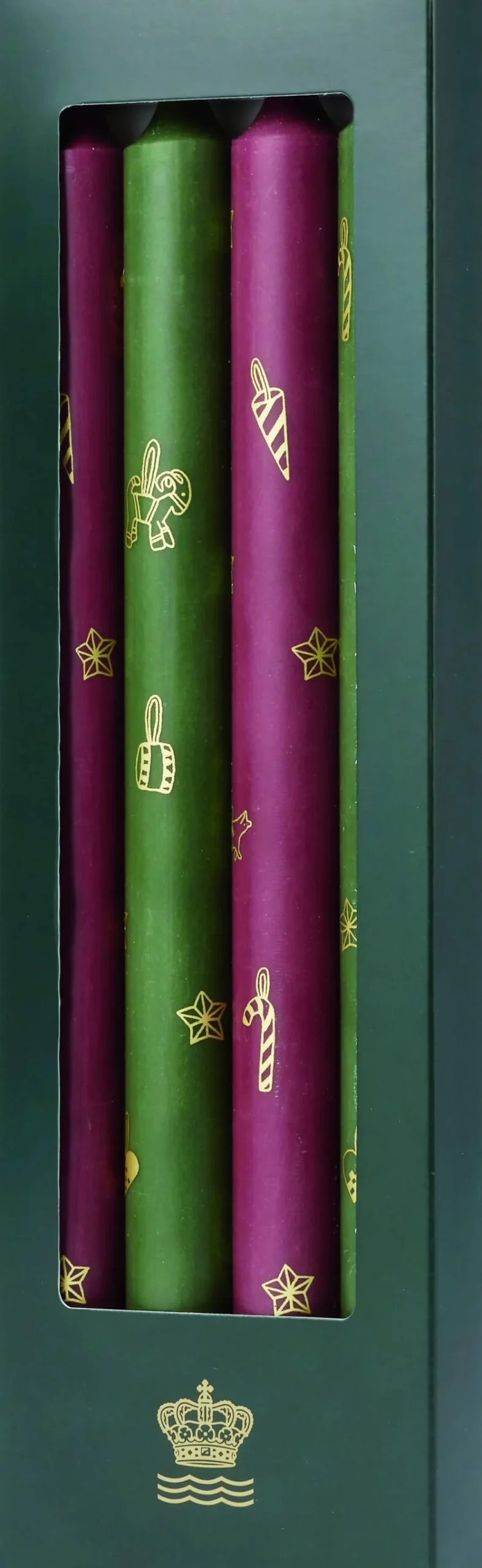 Royal Copenhagen Stjerner Riflet Jul lys 4 stk.