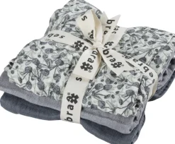 Børn Sebra Stofbleer, 3 stk. , blue olive, forest lake blue