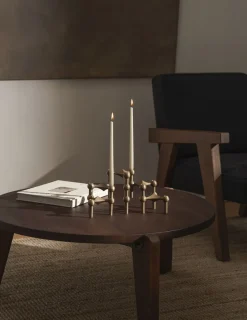 STOFF Nagel candle holder/stage - bronzed brass/bronzeret me