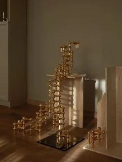 STOFF Nagel ® 3-pak lysestage messing Clearance