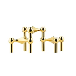 STOFF Nagel ® 3-pak lysestage messing Clearance