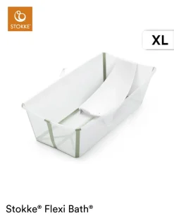 Børn Stokke FlexiBath XL Transperent Green
