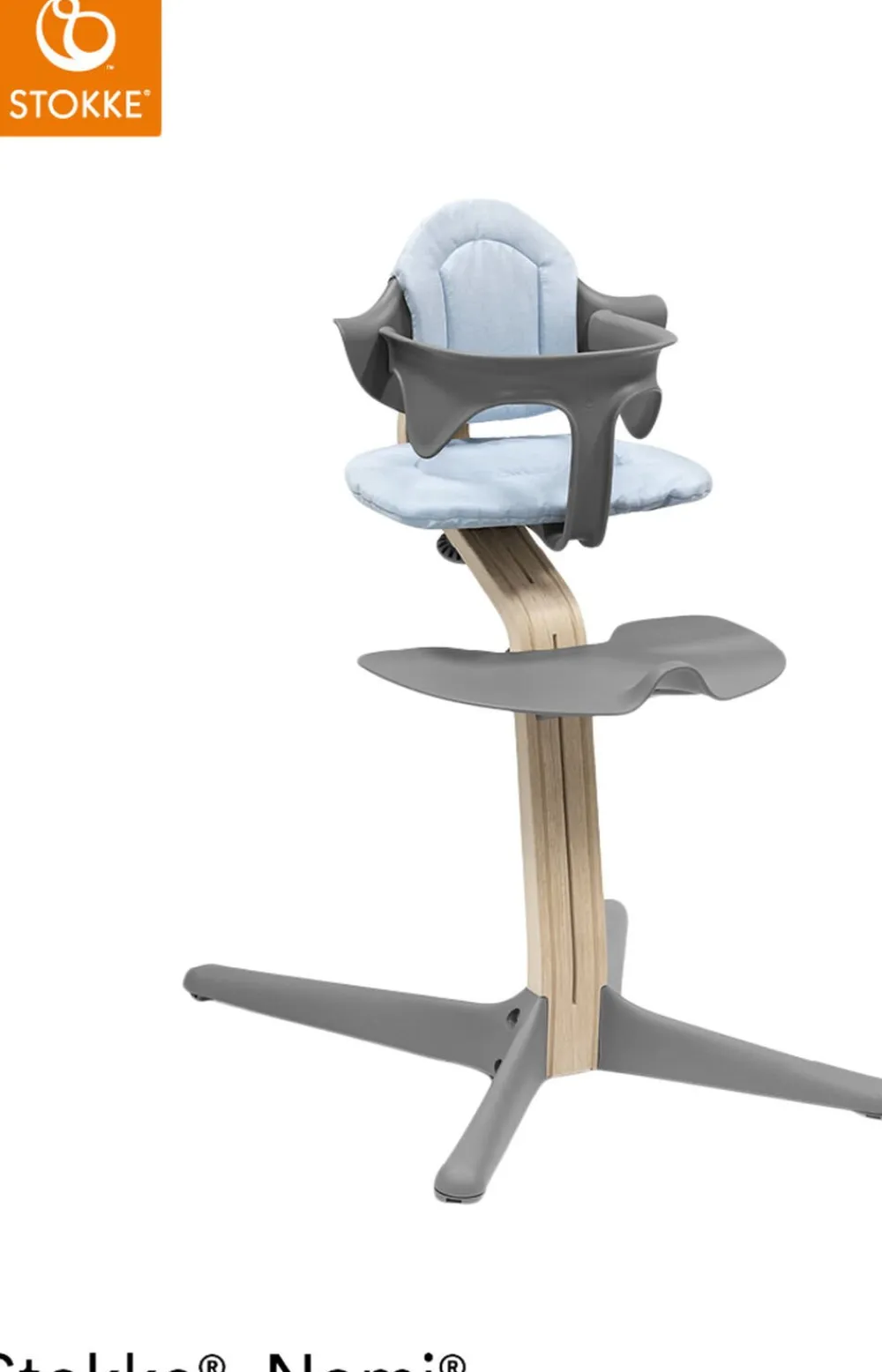 Børn Stokke ® Nomi® Hynde Grey Blue