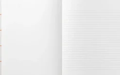 Stor notesbog med syet ryg, lys grå><noscript><img width=