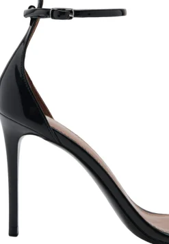 MANGO Strappy heeled sandals Black Outlet