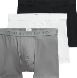Polo Ralph Lauren Stretch Cotton Boxer Brief 3-Pack 3pk black/perf grey/white Online