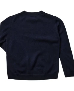 Magasin du Nord Collection Strikka RWS wool & cashmere pullover Navy New
