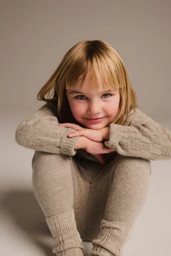 Børn Magasin du Nord Collection Strikka RWS wool & cashmere pullover med struktur