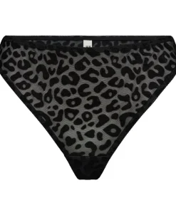 Magasin du Nord Collection STRINGS - Frissa 3 Black leo print